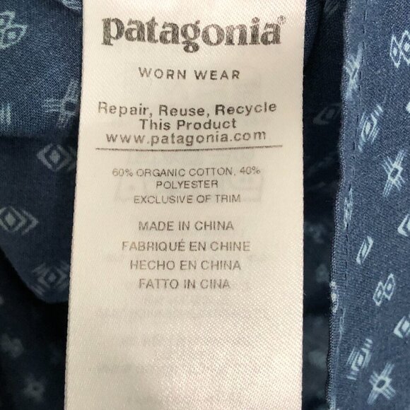 Patagonia Men's Go To Shirt Short Sleeve Button Up XL Blue - Picture 4 of 6
